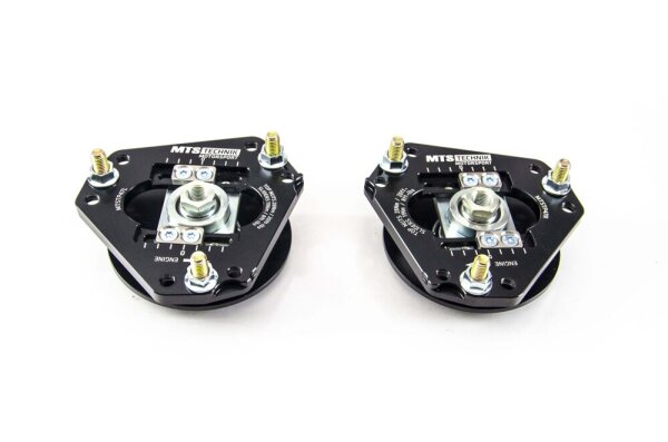MTS adjustable camber / caster camber plates top mounts front axle suitable for Ford USA MUSTANG 6 Coupe V8 GT 343 KW MTSCP47SET