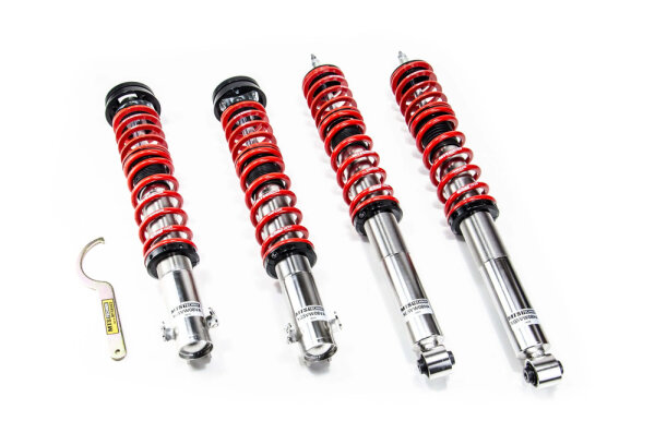 MTS Comfort Inox coilover suspension suitable for Volkswagen GOLF IV Cabriolet (1E7) 1.9 TDI - 81 KW XMTSGWVW86-C