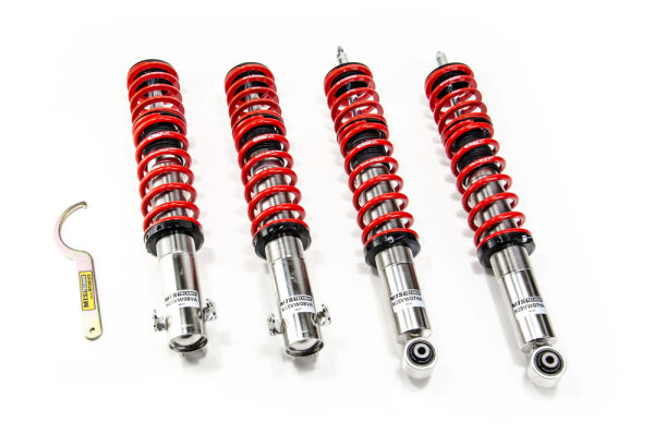 MTS Comfort Inox coilover suspension suitable for Volkswagen POLO III (6N1) 100 1.4 16V - 74 KW XMTSGWVW27-C
