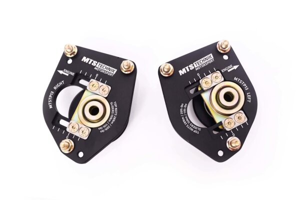 MTS adjustable camber / caster camber plates top mounts front axle suitable for Fiat SEICENTO/600 (187) 0.9 (187AXA, 187AXA1A) 29 KW MTSCP13SET
