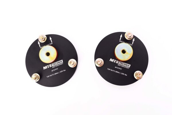 MTS polyurethane reinforced top mount camber plates front axle suitable for Mitsubishi GALANT VIII (EA) 2.5 V6 24V (EA5A) 120 KW MTSCP17SET