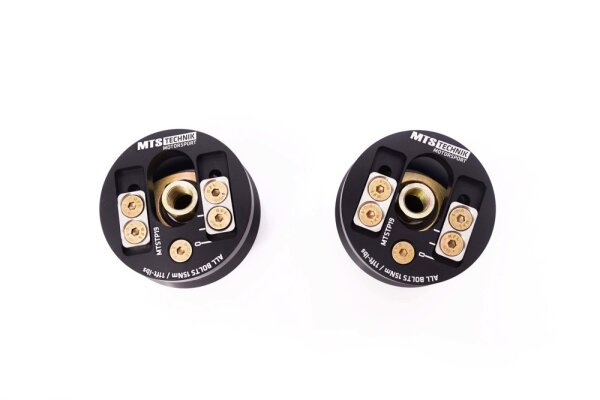 MTS adjustable camber / caster camber plates top mounts front axle suitable for Volkswagen POLO V (6R1/6C1) 1.4 TDI 55 KW MTSCP19SET