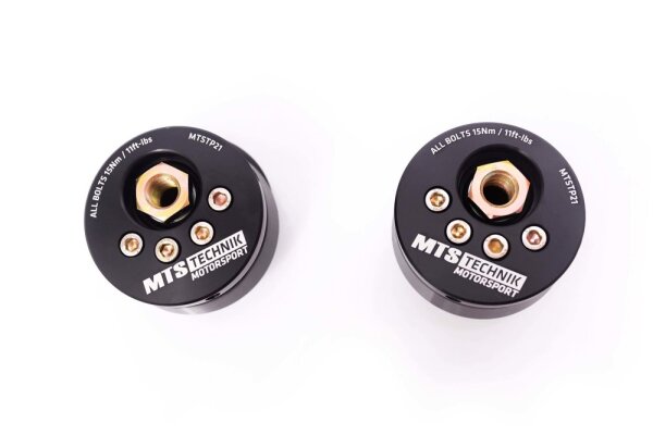 MTS adjustable camber / caster camber plates top mounts front axle suitable for Audi COUPE B3 (89/8B) 2.2 quattro 100 KW MTSCP21SET