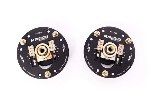 MTS adjustable camber / caster camber plates top mounts front axle suitable for BMW 5 (E12) 520 i 92 KW MTSCP22SET