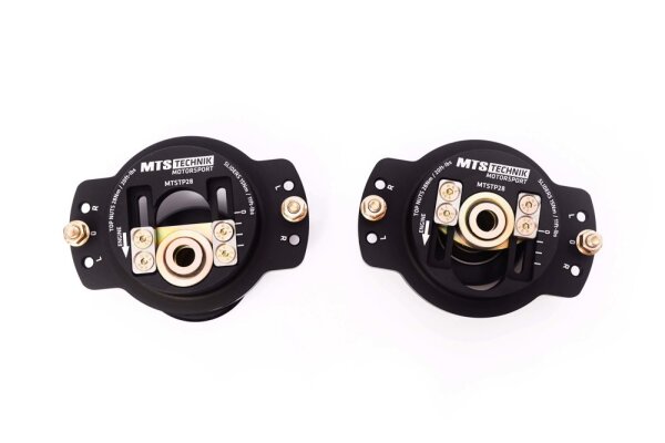 MTS adjustable camber / caster camber plates top mounts front axle suitable for Volkswagen SCIROCCO (53B) 1.3 40 KW MTSCP28SET